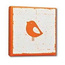 Homeworks Bird Wall Art Orange