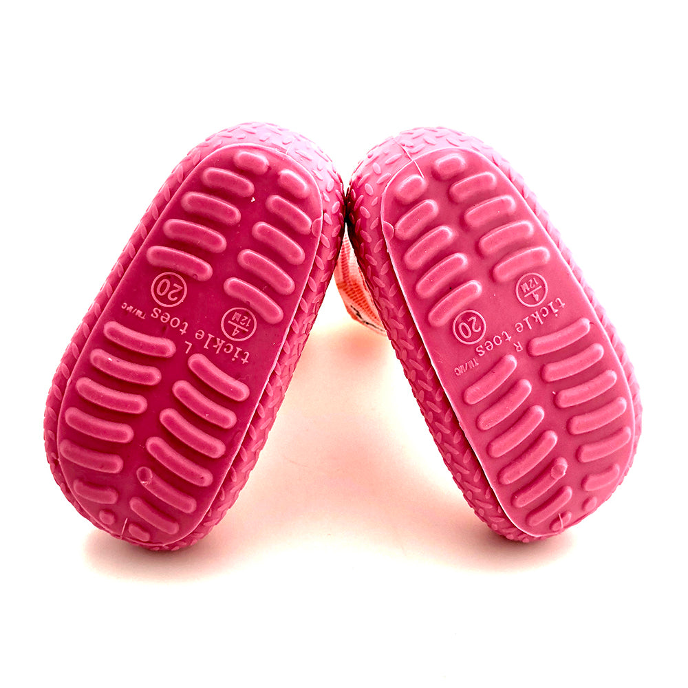 Kids on the Go Skid Proof Shoes - Pink Owl (6856)