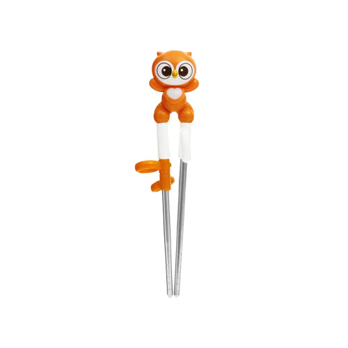 Edsion Friends Stainless Chopsticks (Right-Handed) - Owl ED7039