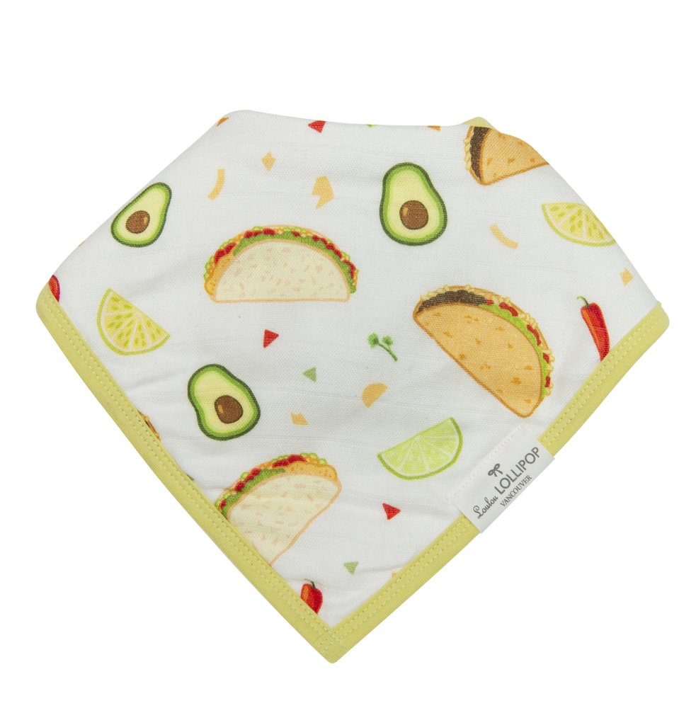 Loulou Lollipop Bandana Bib Set - Avocado