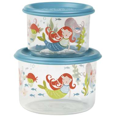 Sugarbooger Good Lunch Snack Containers Small Set-of-Two- Isla the Mermaid