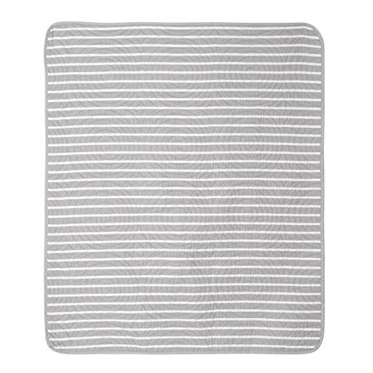 CoCalo Mix & Match Lattice Reversible Coverlet Julian Grey