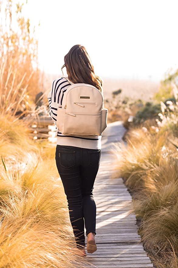 Petunia Ace Backpack - Ivory Matte Leatherette