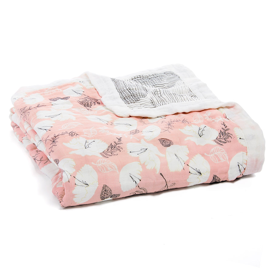 Aden Anais Silky Soft Dream Blanket - Pretty Petals