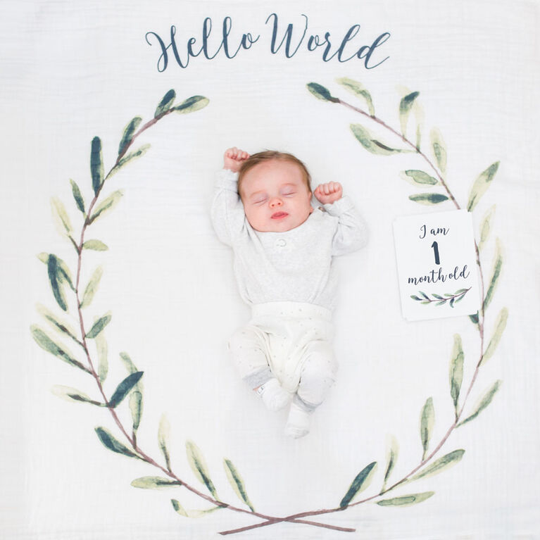 Lulujo Baby's 1st Year - Hello World Wreath (LJ592)