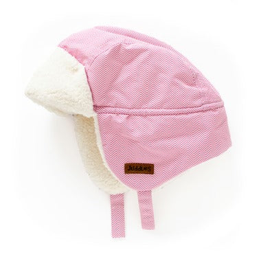 Juddlies Winter Hats Herringbone Pink