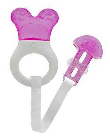 MAM Mini-Cooler Teether & Clip Girl Color
