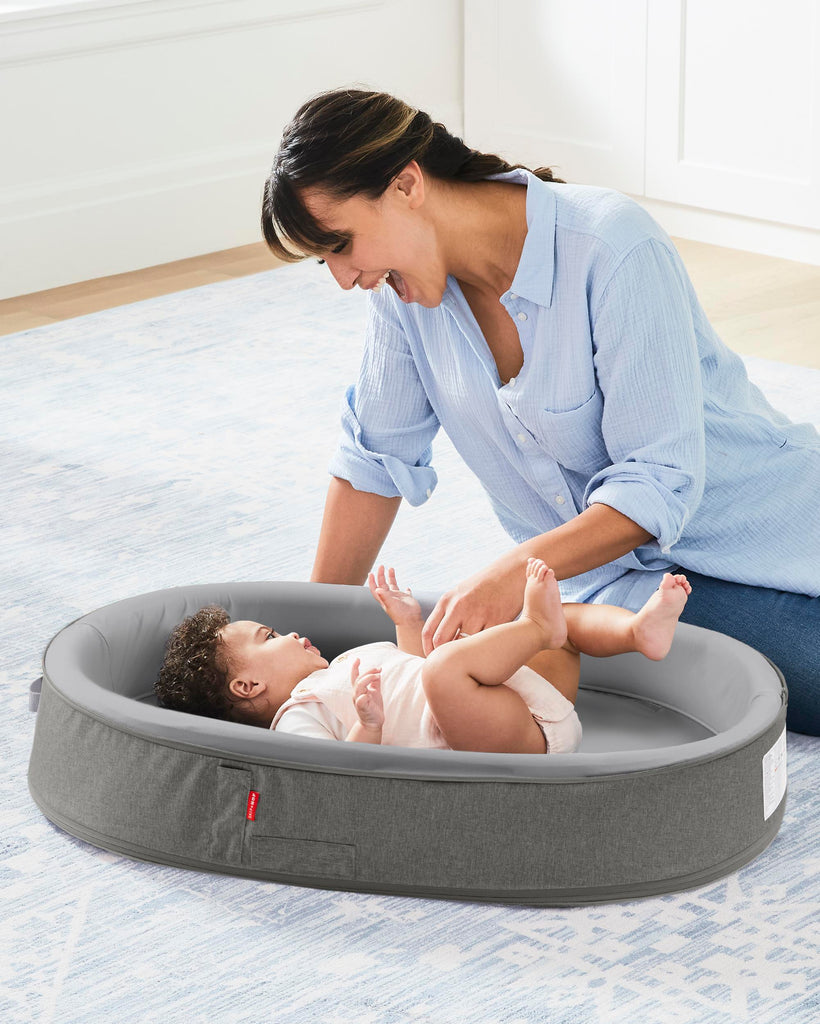 Skip Hop Playful Retreat Baby Nest - Grey/White