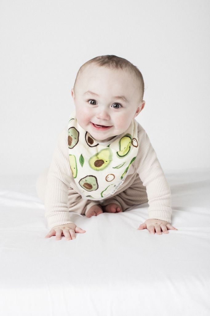 Loulou Lollipop Bandana Bib Set - Avocado