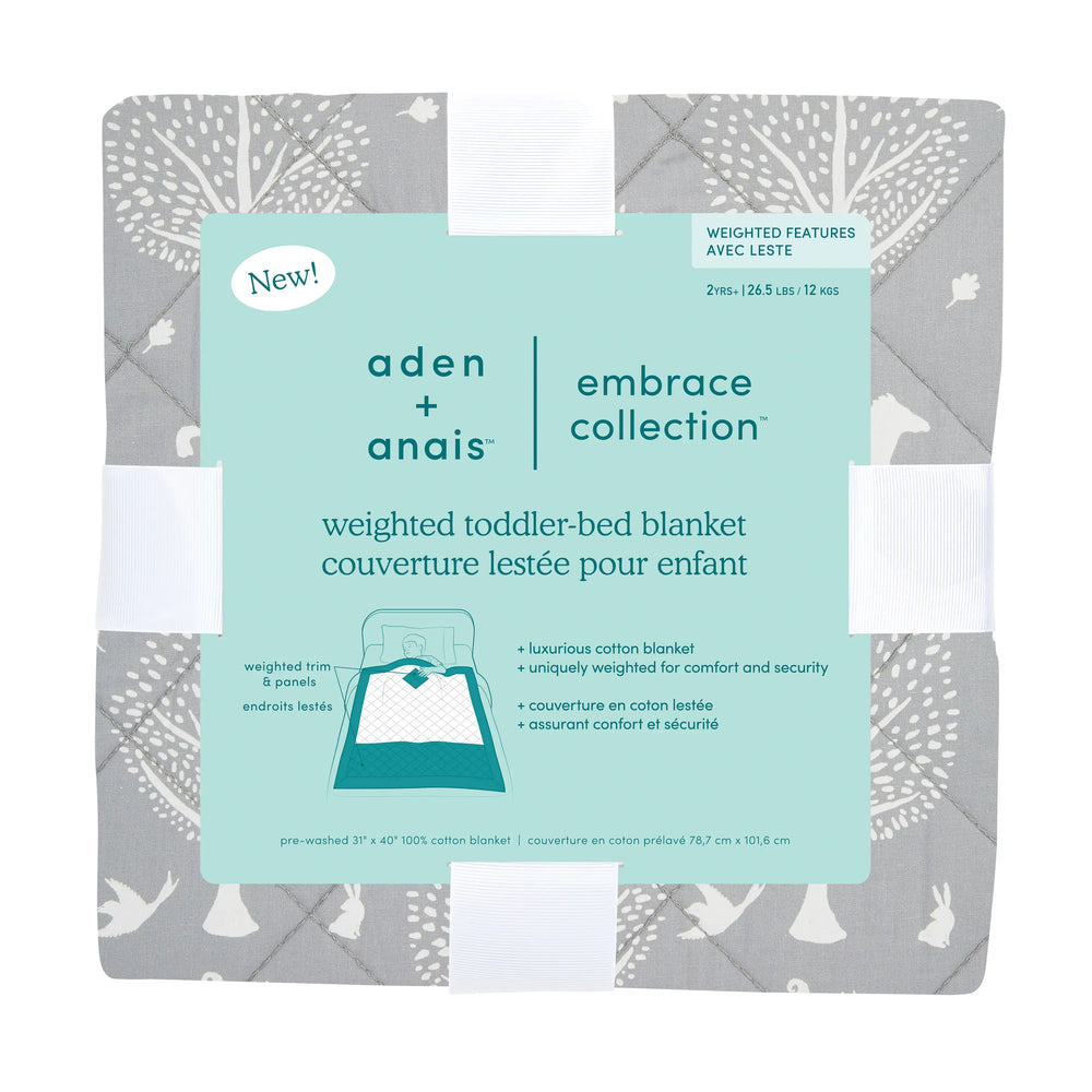 Aden+Anais Weighted Toddler Bed Blanket - Dream Forest