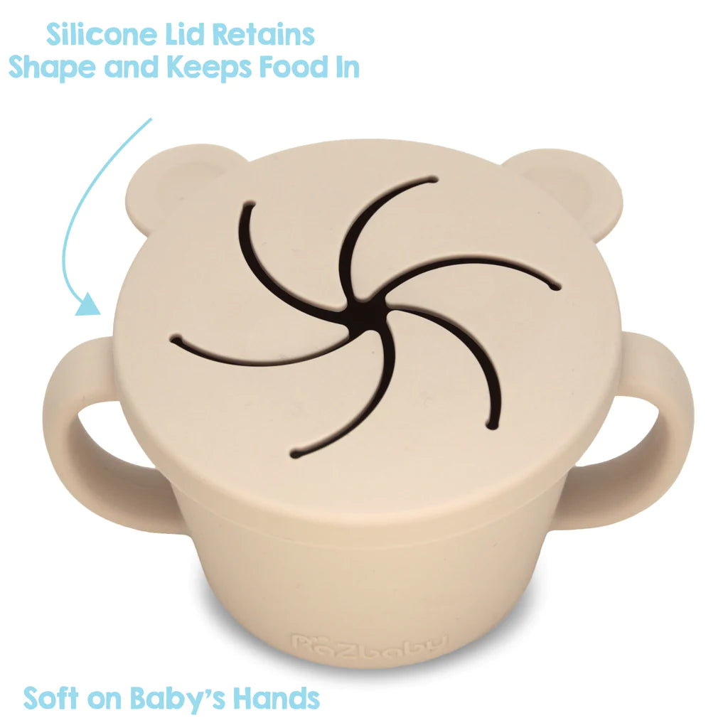 Razbaby Oso-Snack Silicone Snack Cup - Caramel