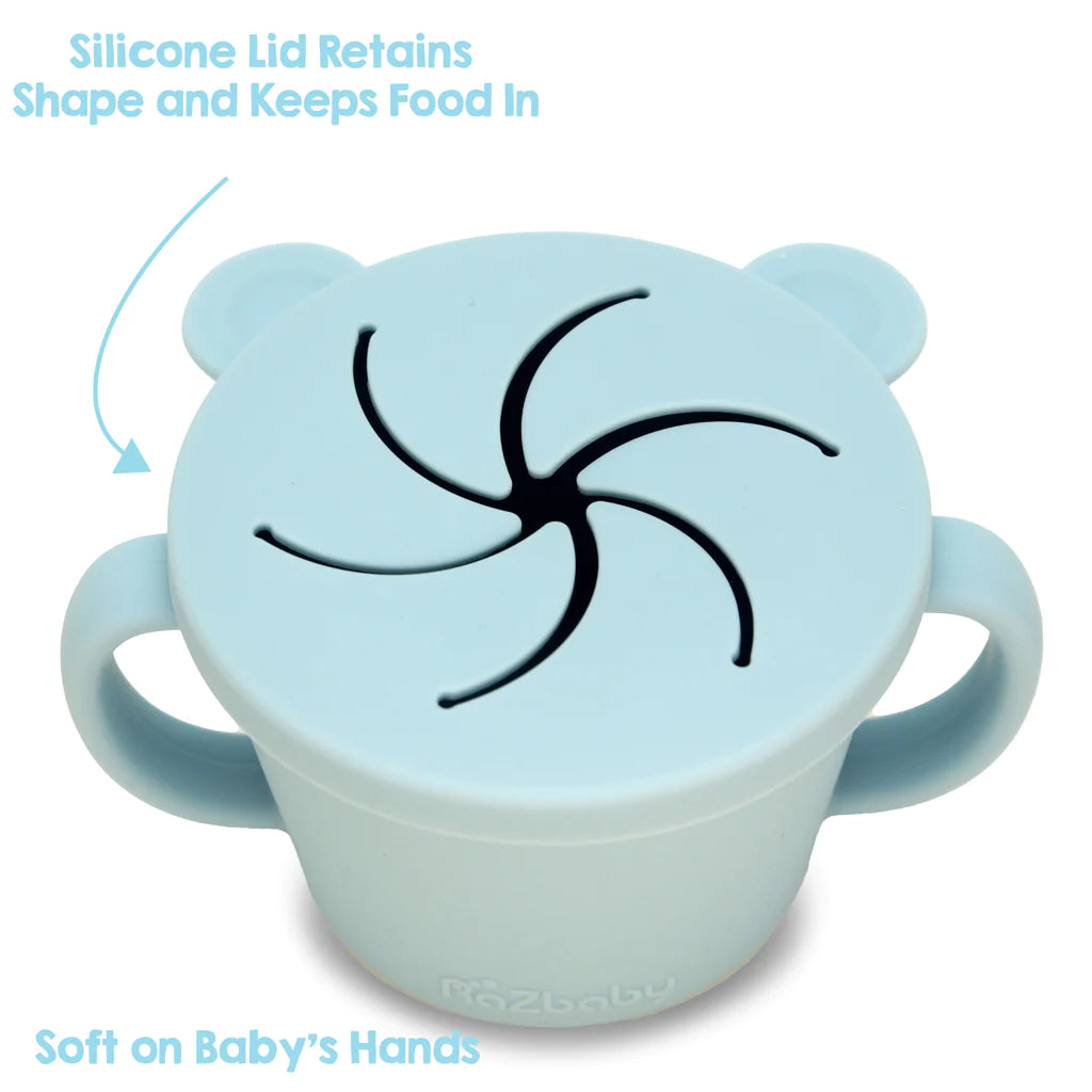 Razbaby Oso-Snack Silicone Snack Cup - Blue