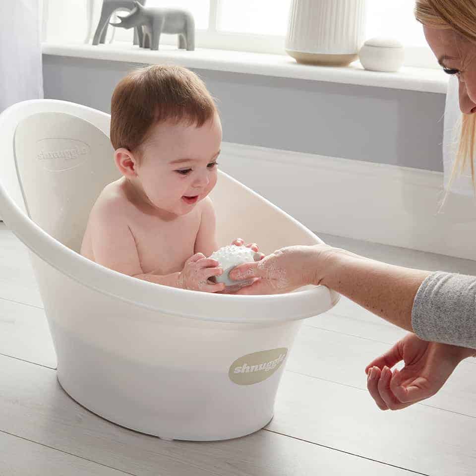 Beaba by Shnuggle Baby Bath Tub - White/Grey