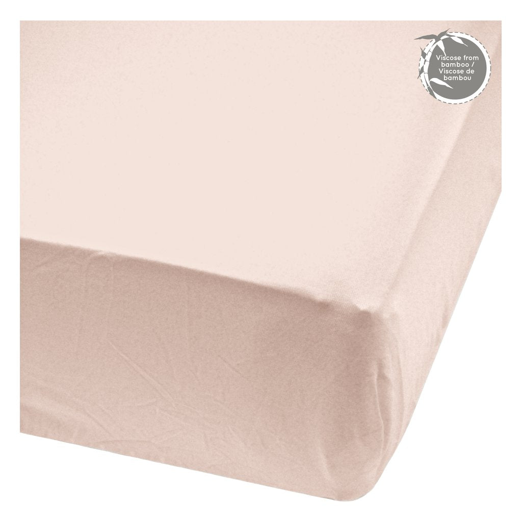 Perlim PinPin Bamboo Fitted Sheet Dusty Rose