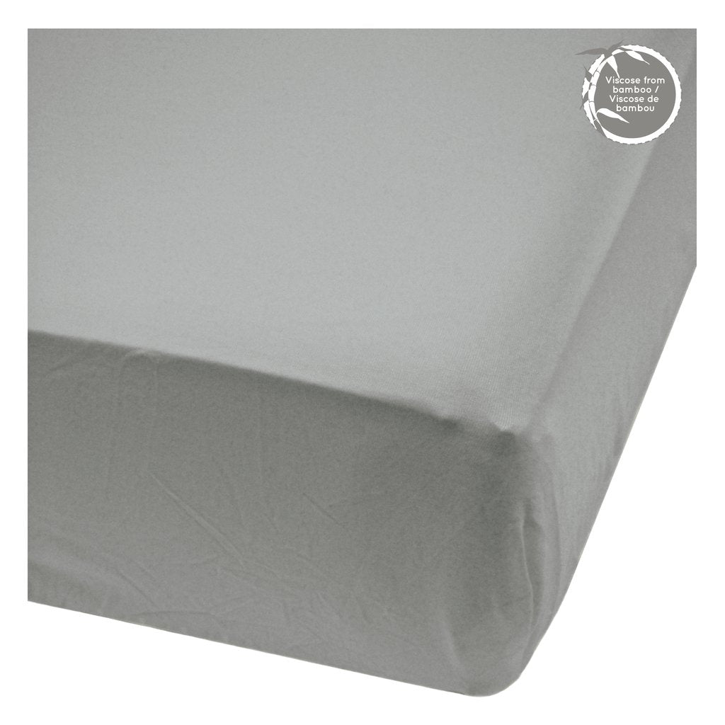Perlim PinPin Bamboo Fitted Sheet Pebbles Grey