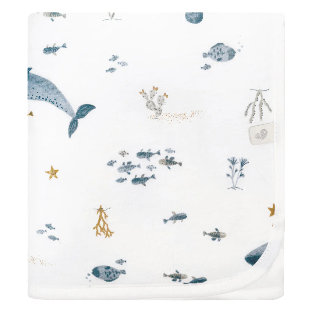 Perlim Pinpin Bamboo Blanket - Deep Sea