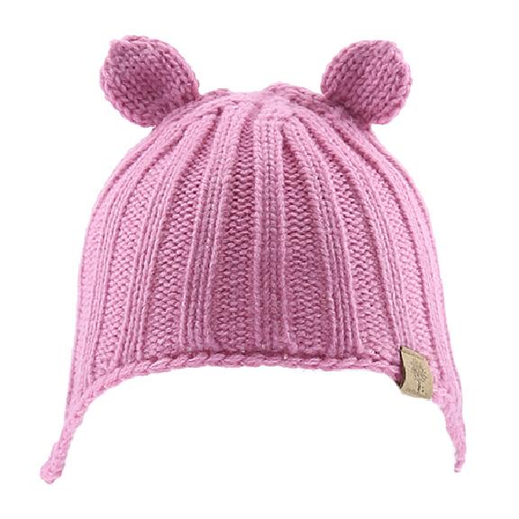 Bedford Knitted Beanie w/ Ear Cover Blush