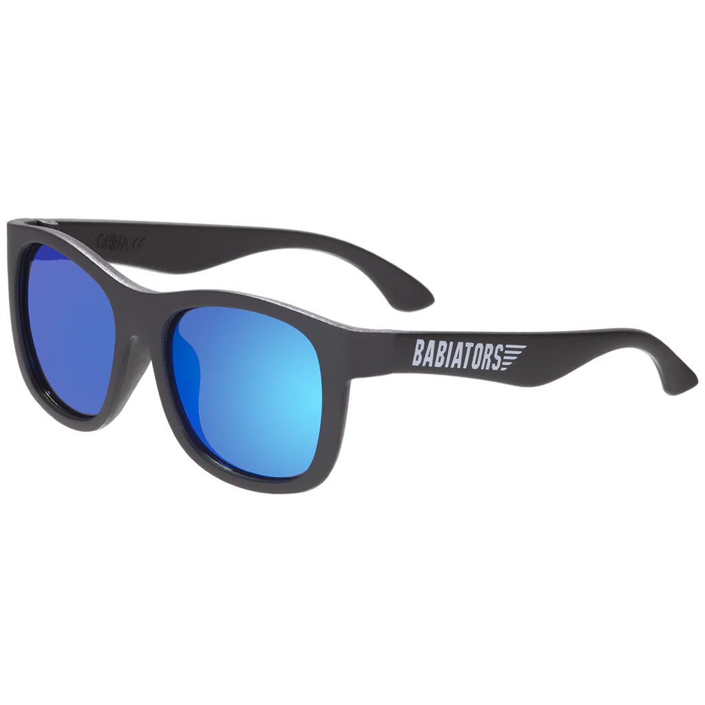 Babiators The Scout Sunglasses POLARIZED Black w/Dark Blue 3-5yrs BLU-026