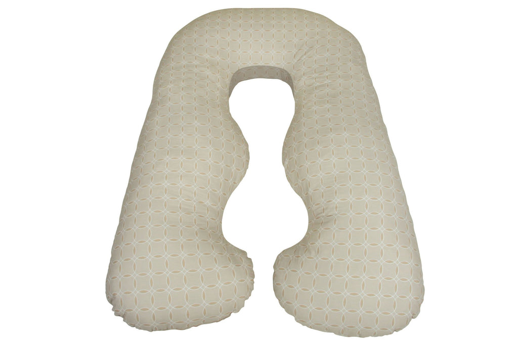 Leachco Back N Belly Chic Contoured Body Pillow - Taupe Ring
