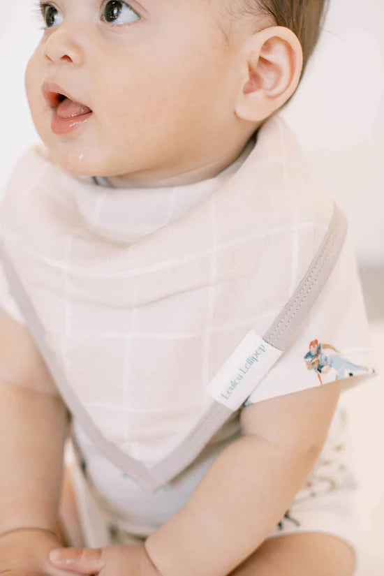 LouLou Lollipop Bandana Bib Set Football Babyrama