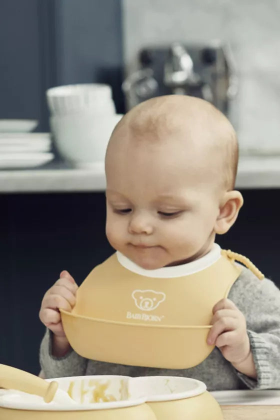 Bjorn Baby Feeding Bib Set Powder - Yellow