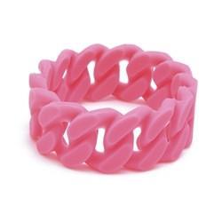 Chewbeads Stanton Link Teething Bracelet Punchy Pink - CanaBee Baby