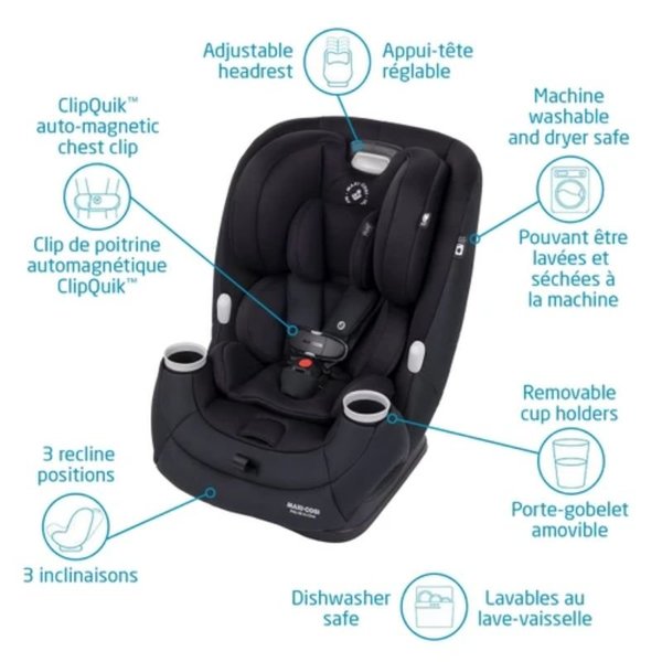 Maxi Cosi Pria All in One Convertible Car Seat - Authentic Grey