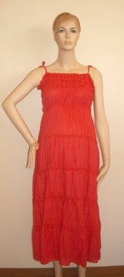 Sofi Co Long Sun Dress - Coral