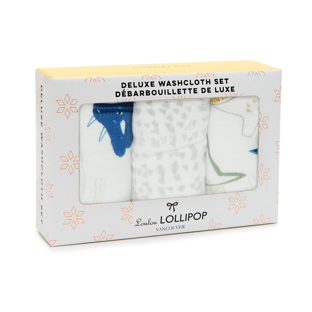 Loulou Lollipop Washcloth 3pk - Dinoland