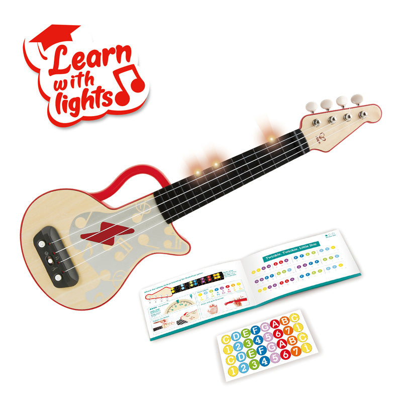 Hape Teach Yourself Electric Ukulele - Red E0624