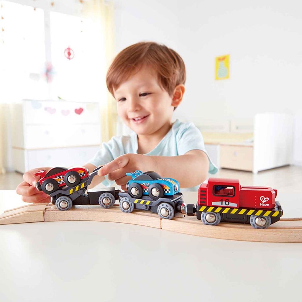 Hape Race Car Transporter E3735