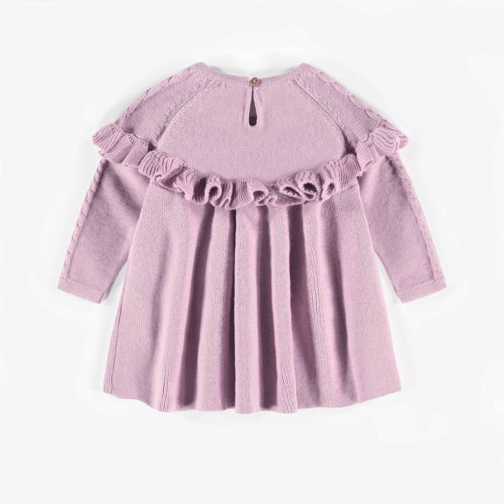 Souris Mini Knit Pattern Dress Newborn Pink 12-18M F21L3207L-70