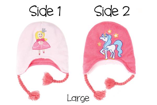 Flapjack Reversible Kids & Baby Winter Hat - Princess/Unicorn