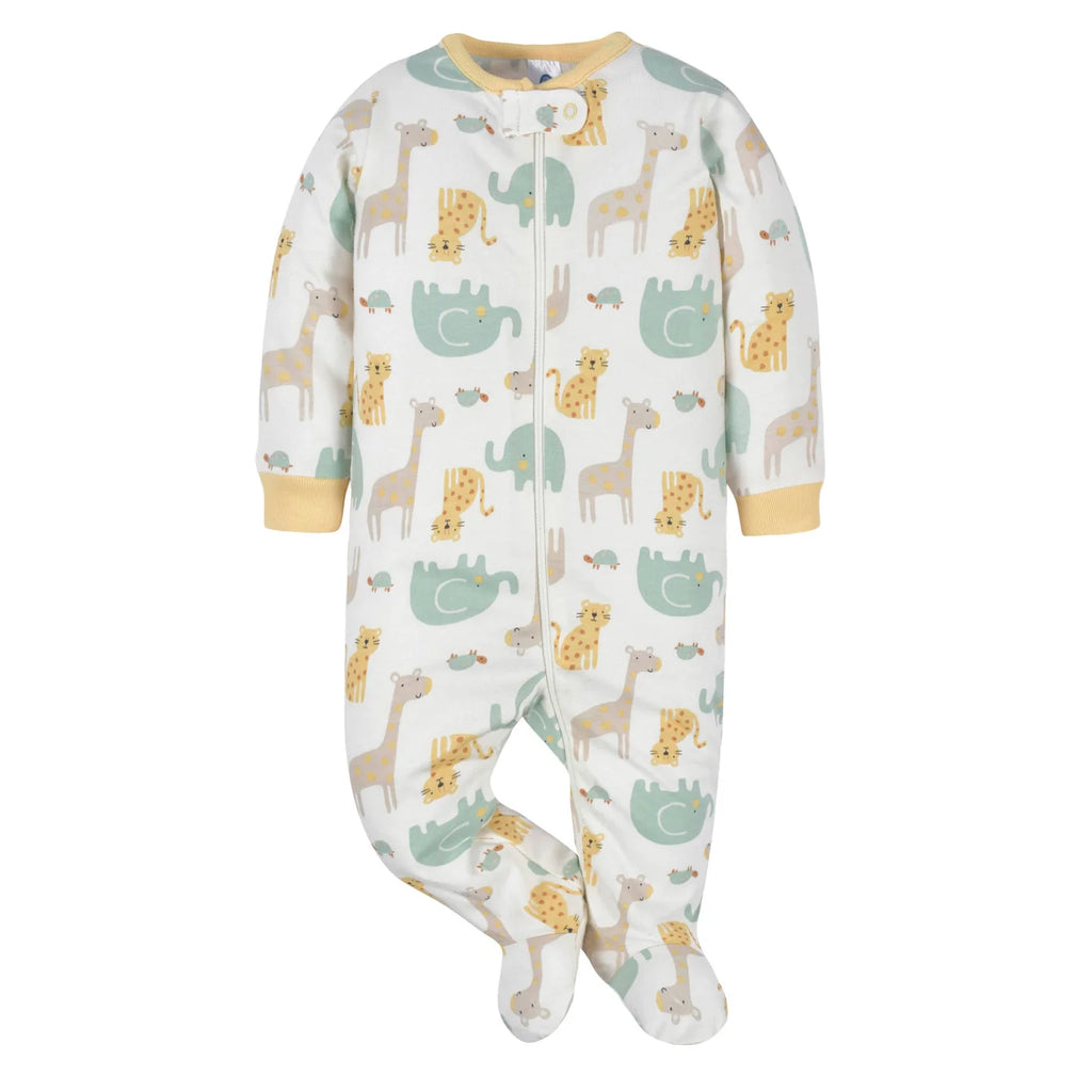 Gerber Sleep N Play Footie - Neutral Animals