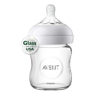 Avent Natural Glass Bottle 4oz 1pk SCF701/17