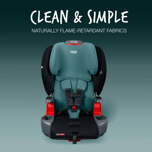 Britax Grow With You ClickTight harness-2-booster car seat - Green Contour Safewash
