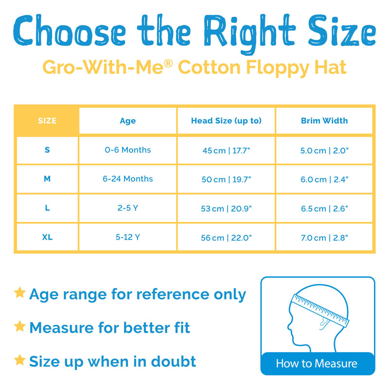 Kids’ Gro-With-Me® Cotton Floppy Sun Hat | Dots