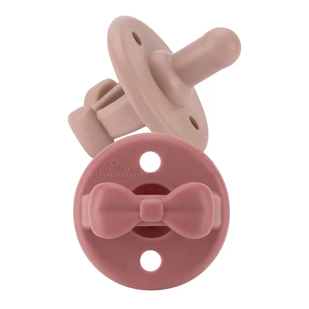 Itzy Ritzy Sweetie Soother Parcifer 0m+ 2pk - Clay/RoseWood