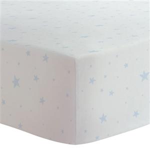Kushies Change Pad Fitted Sheet Blue Scribble Star S347-605