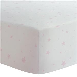 Kushies Change Pad Fitted Sheet Pink Scribble Star S347-604