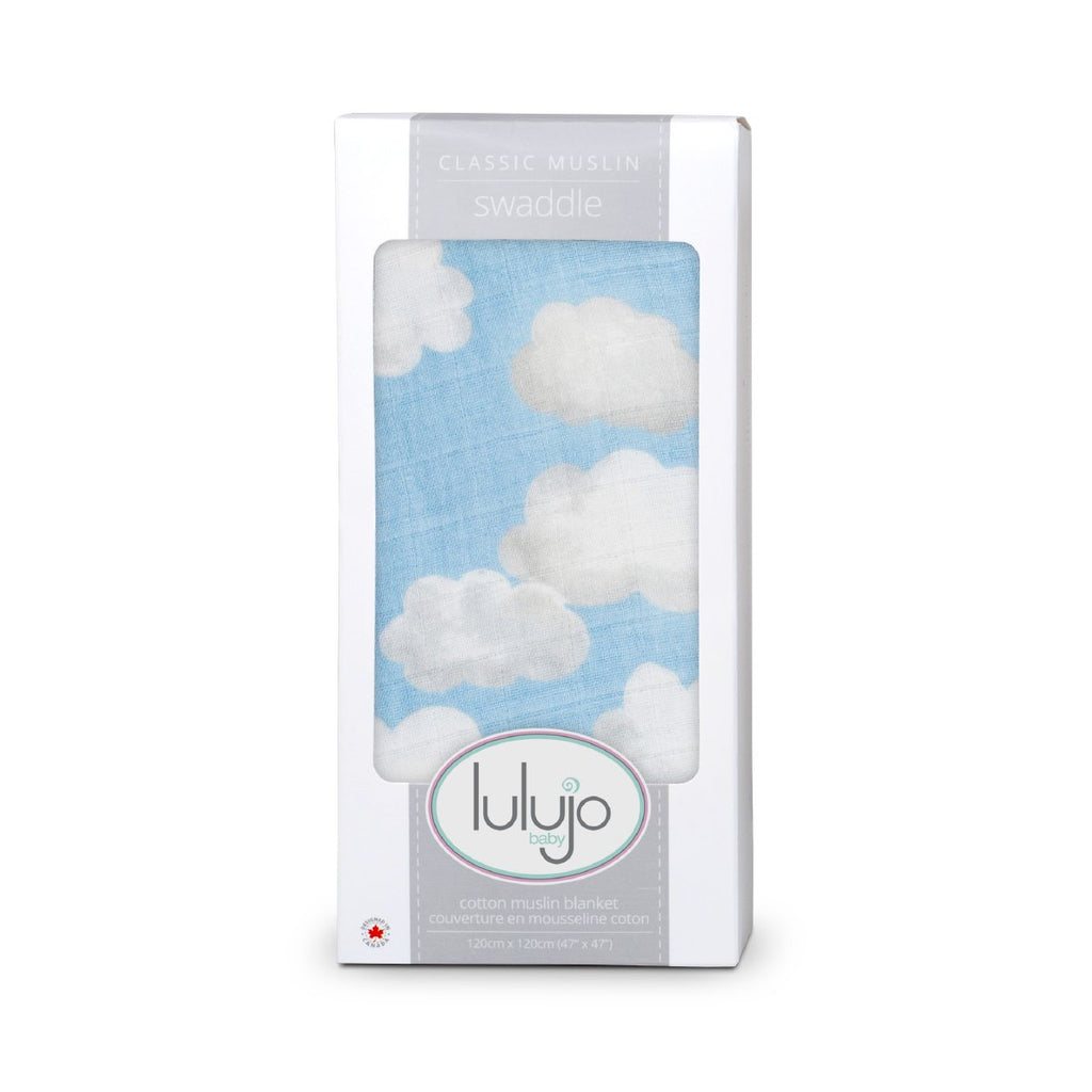Lulujo Swaddling Blanket Muslin Cotton Cloud