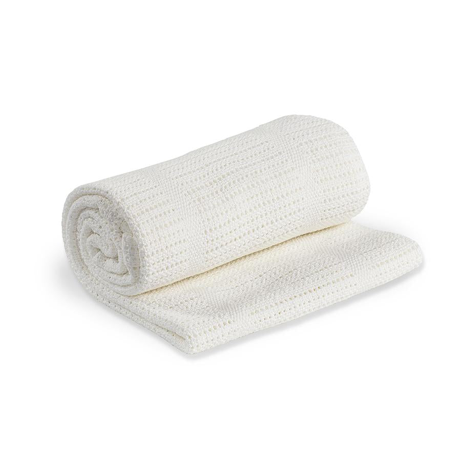 Lulujo Cellular Blanket - White (LJ750)