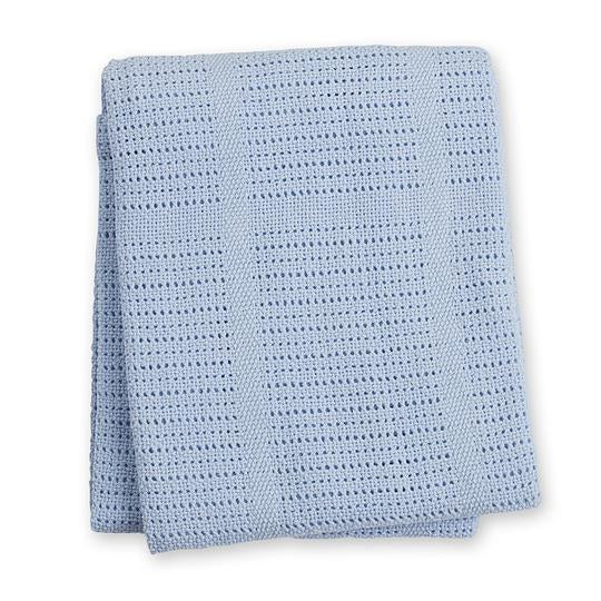 Lulujo Cellular Blanket - Blue (LJ752)