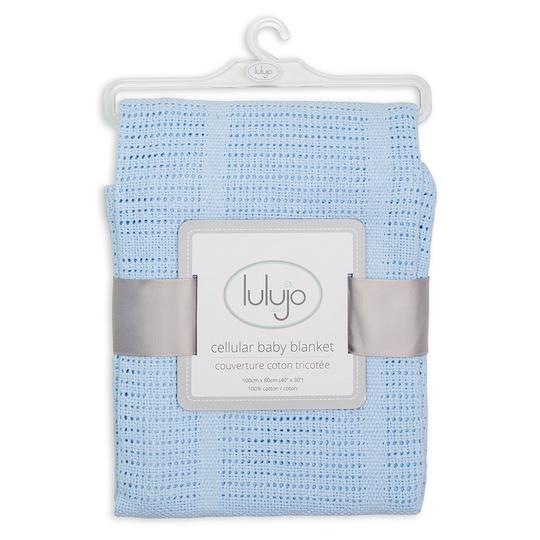Lulujo Cellular Blanket - Blue (LJ752)