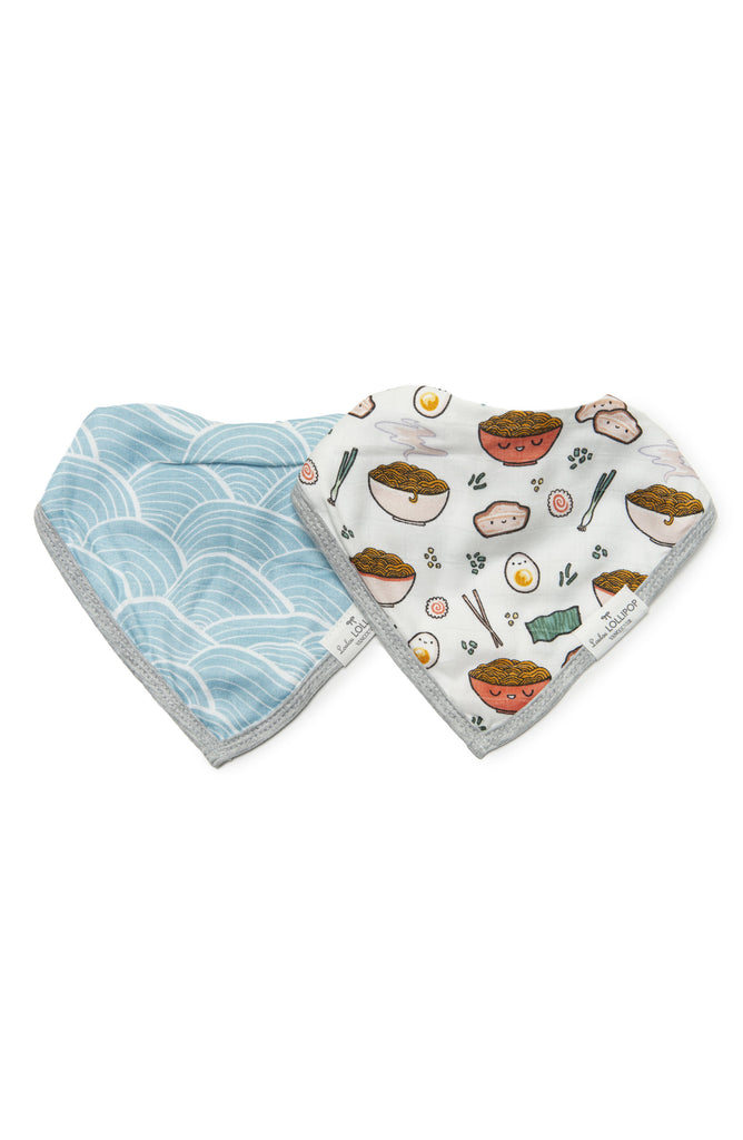 Loulou Lollipop Bandana Bib Set - Ramen