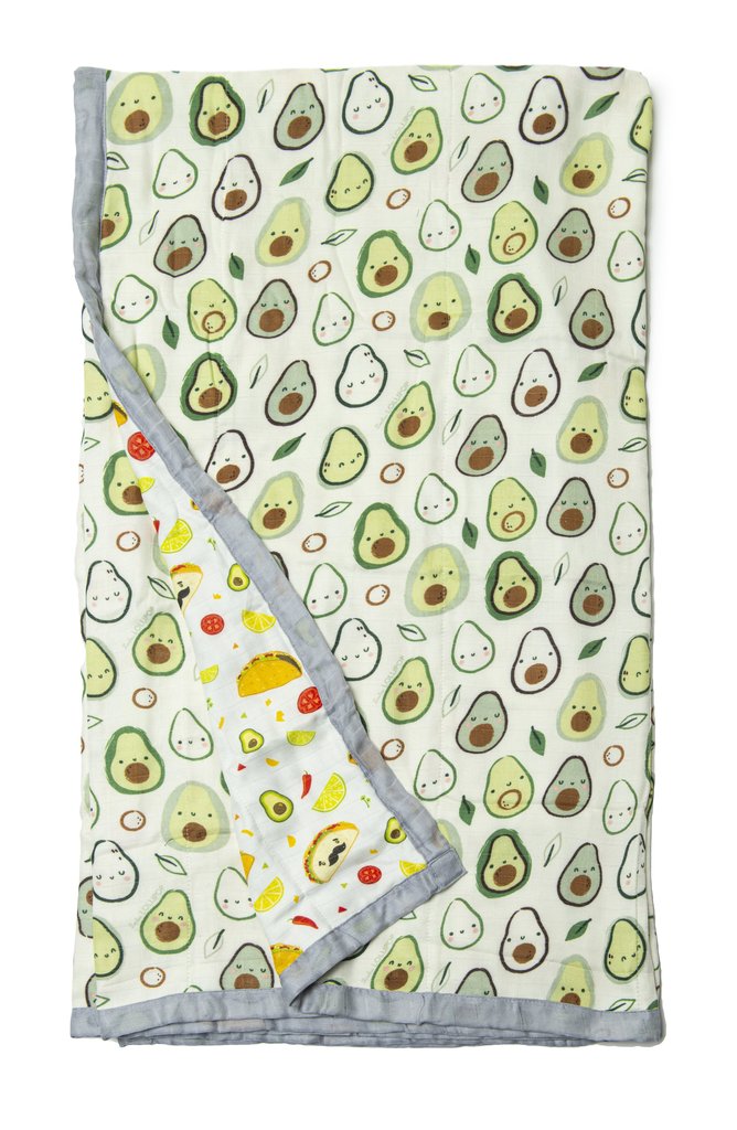 Loulou Lollipop Oversized Muslin Quilt - Avocado