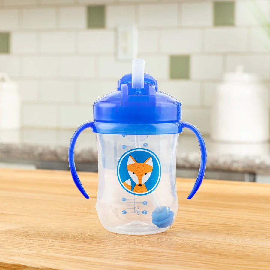 Dr. Brown's Baby's First Straw Cup 9oz - Blue Fox