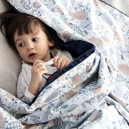 La Millou Toddler Light Blanket - Unicorn Sugar Bebe Ecru