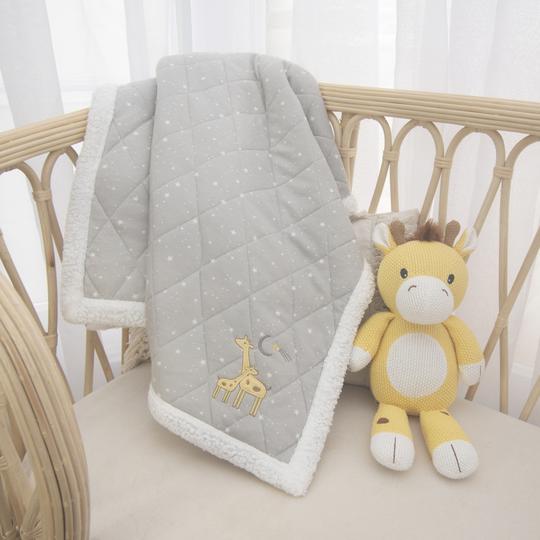 Living Textiles Muslin Stroller Blanket - Noah Giraffe (203281)