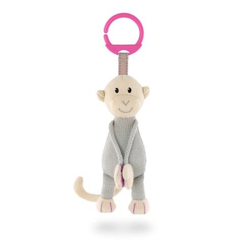 Matchstick Monkey Knitted Hanging Monkey Toy - Pink (MM-KHMT-003)